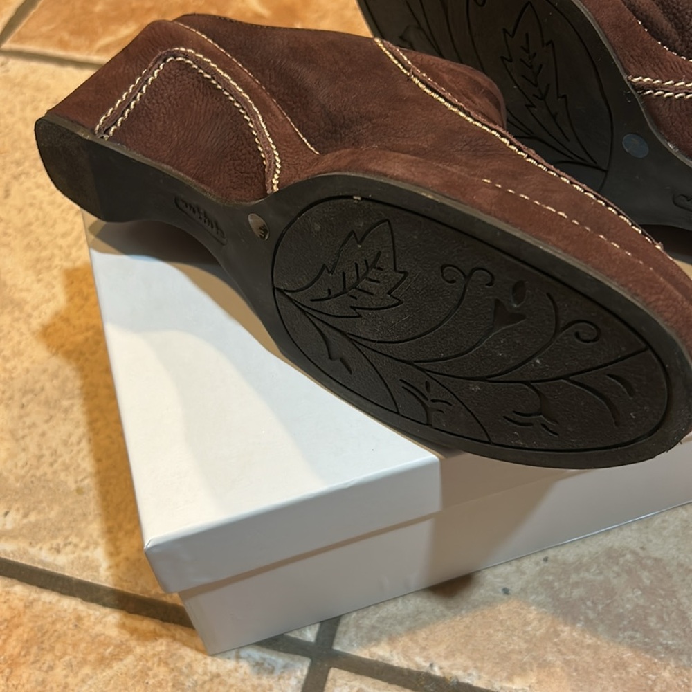Nurture Voyage Clogs or slip on, Size 7 1/2M, Leather upper, Made in Brazil, NEW - Picture 9 of 11